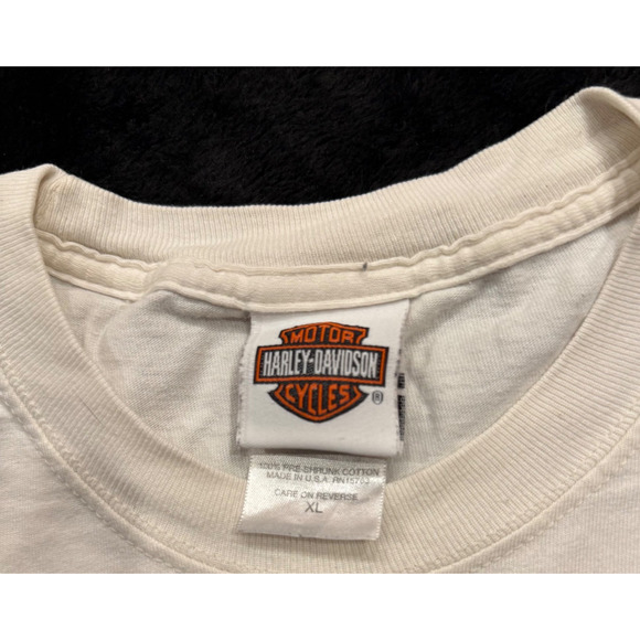 Harley Davidson Shirt Mens Large Long Sleeve Pinup Graphic Biker 2008 Y2K - Picture 4 of 12